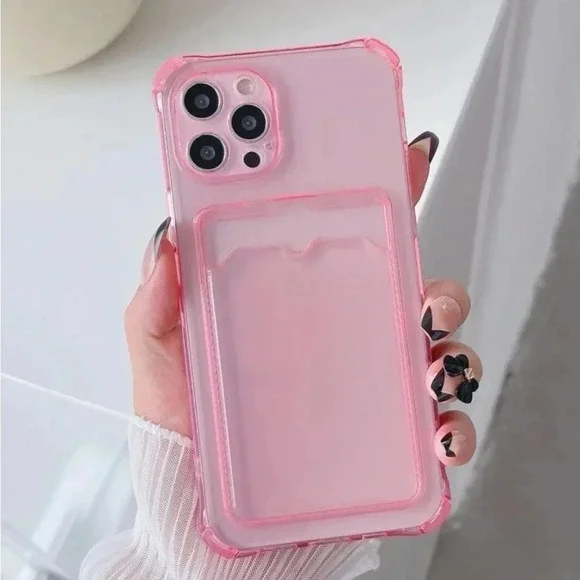 ⚠️Clearance iPhone 14/Pro/Pro Max Pink Transparent Phone Case - Picture 3 of 4